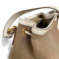 Canvas Bucket Bag Beige