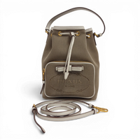 Canvas Bucket Bag Beige