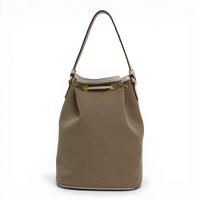 Canvas Bucket Bag Beige