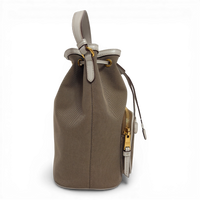 Canvas Bucket Bag Beige