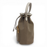 Canvas Bucket Bag Beige