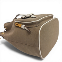 Canvas Bucket Bag Beige
