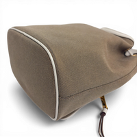 Canvas Bucket Bag Beige