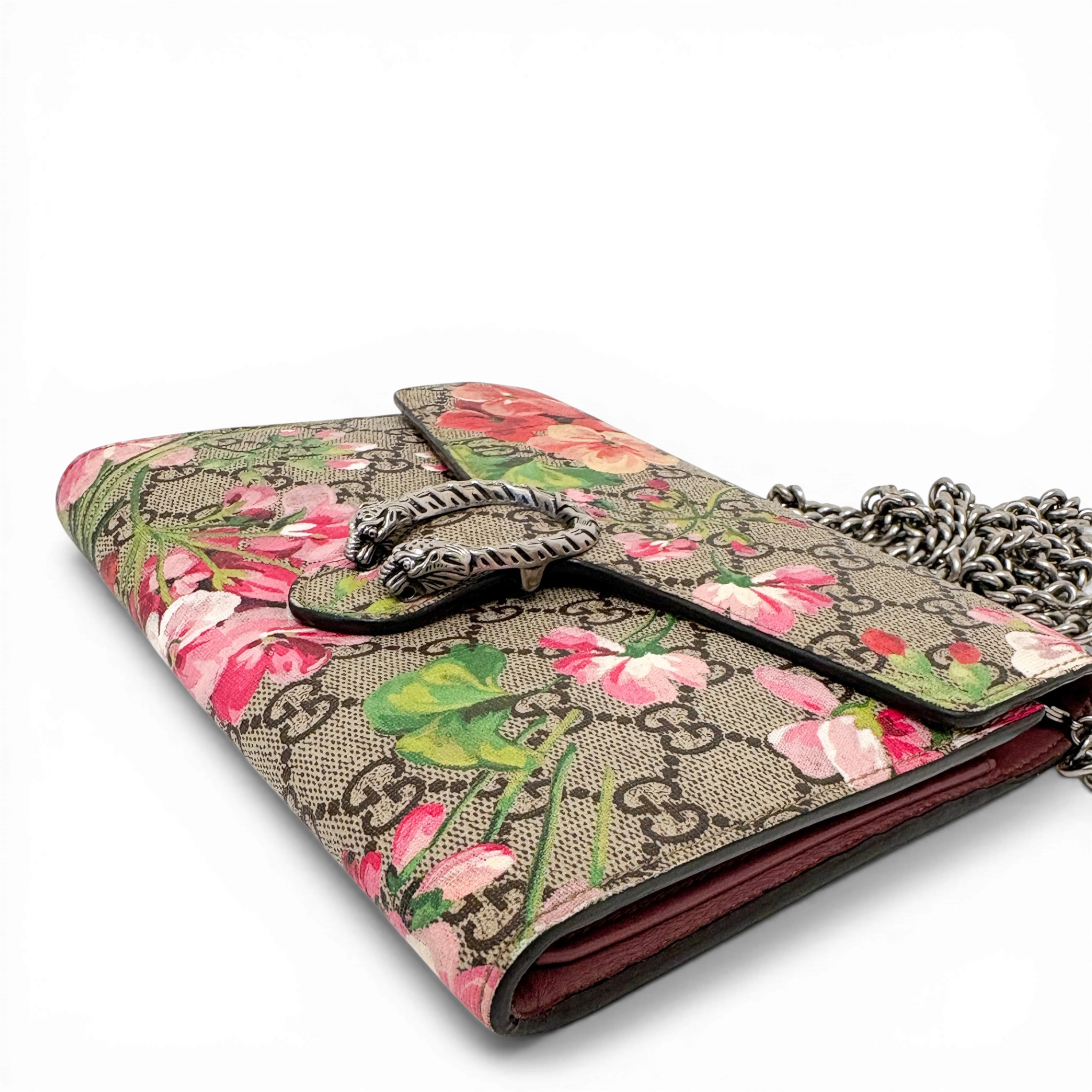 GG Supreme Dionysus Chain Shoulder Bag Pink Blooms