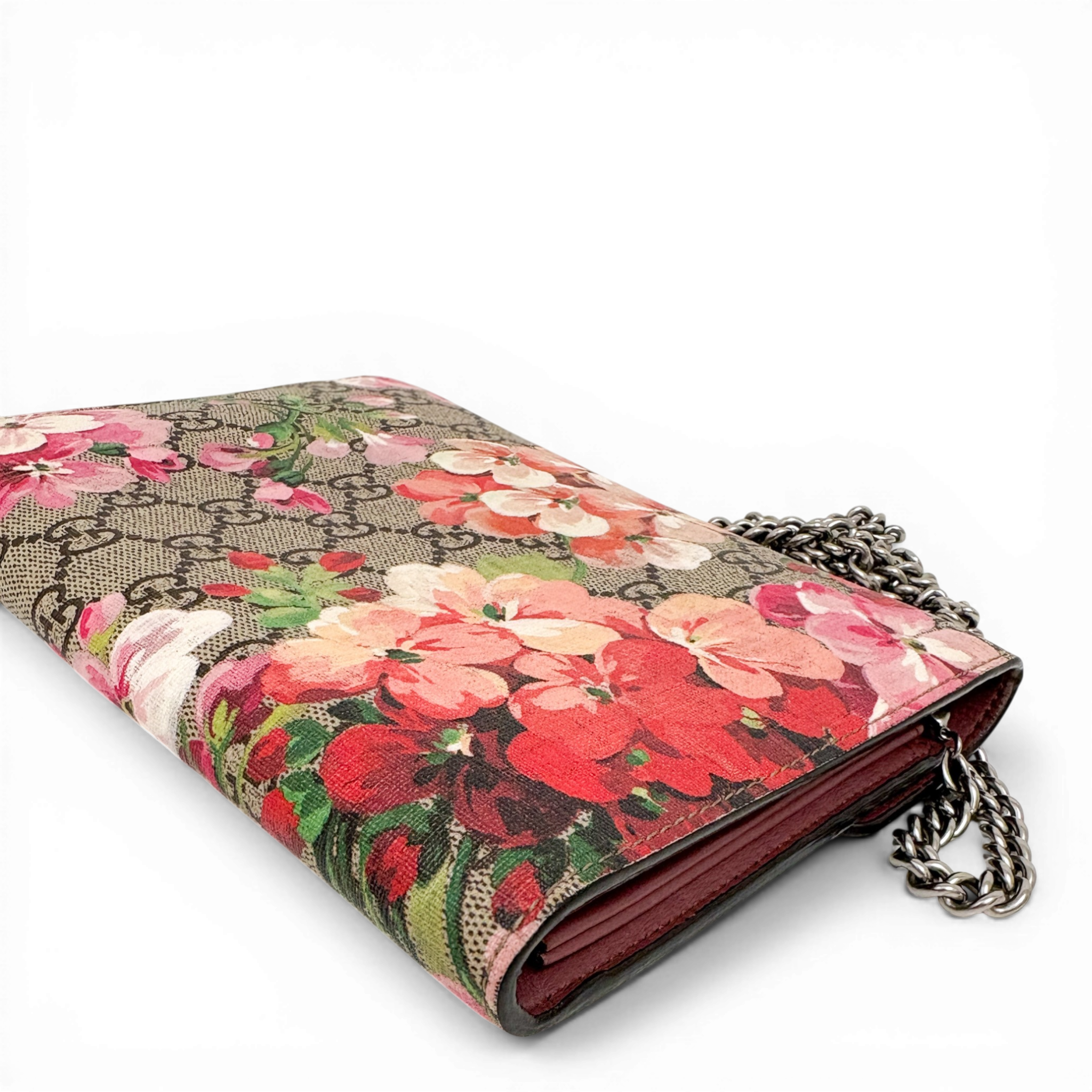 GG Supreme Dionysus Chain Shoulder Bag Pink Blooms