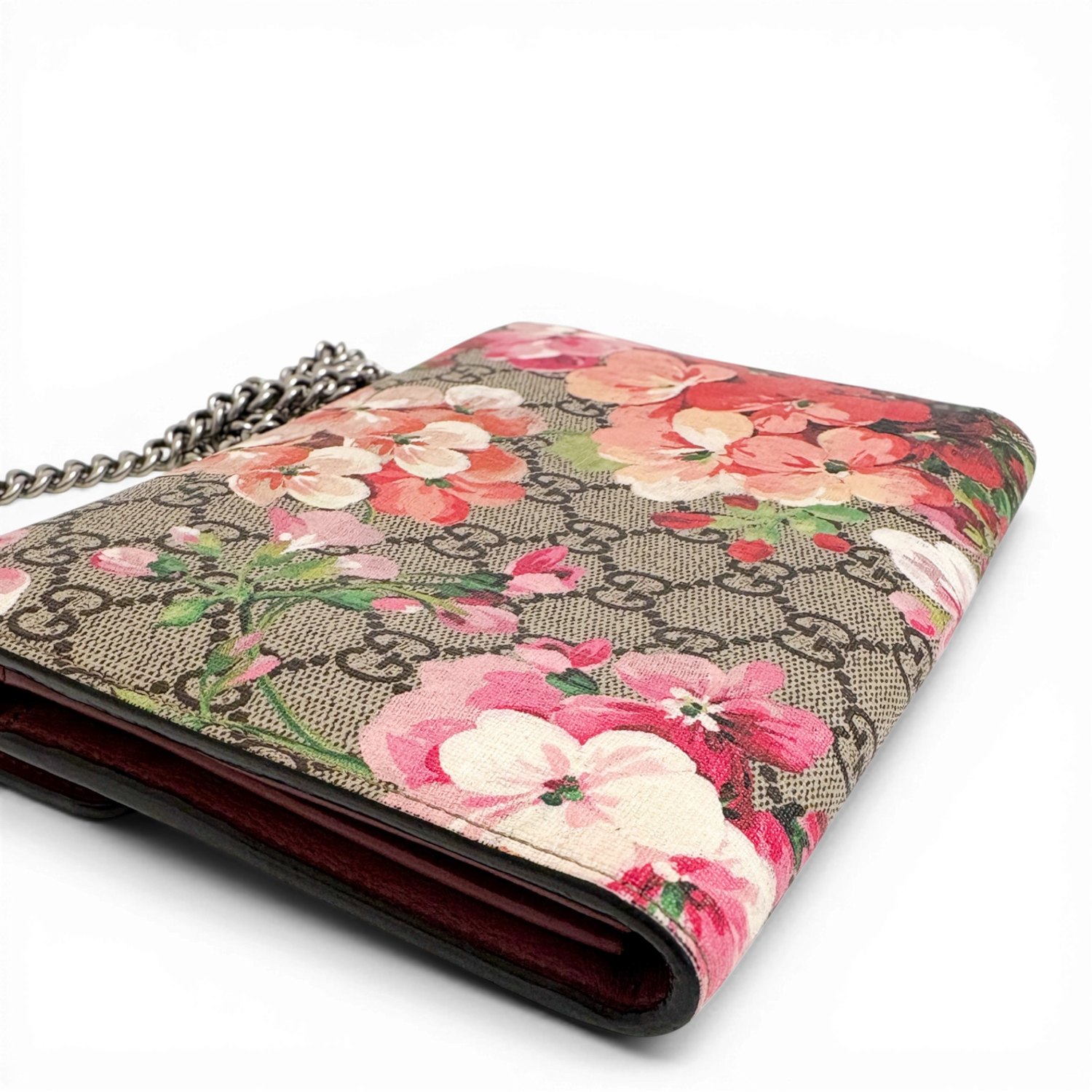 GG Supreme Dionysus Chain Shoulder Bag Pink Blooms