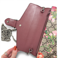 GG Supreme Dionysus Chain Shoulder Bag Pink Blooms