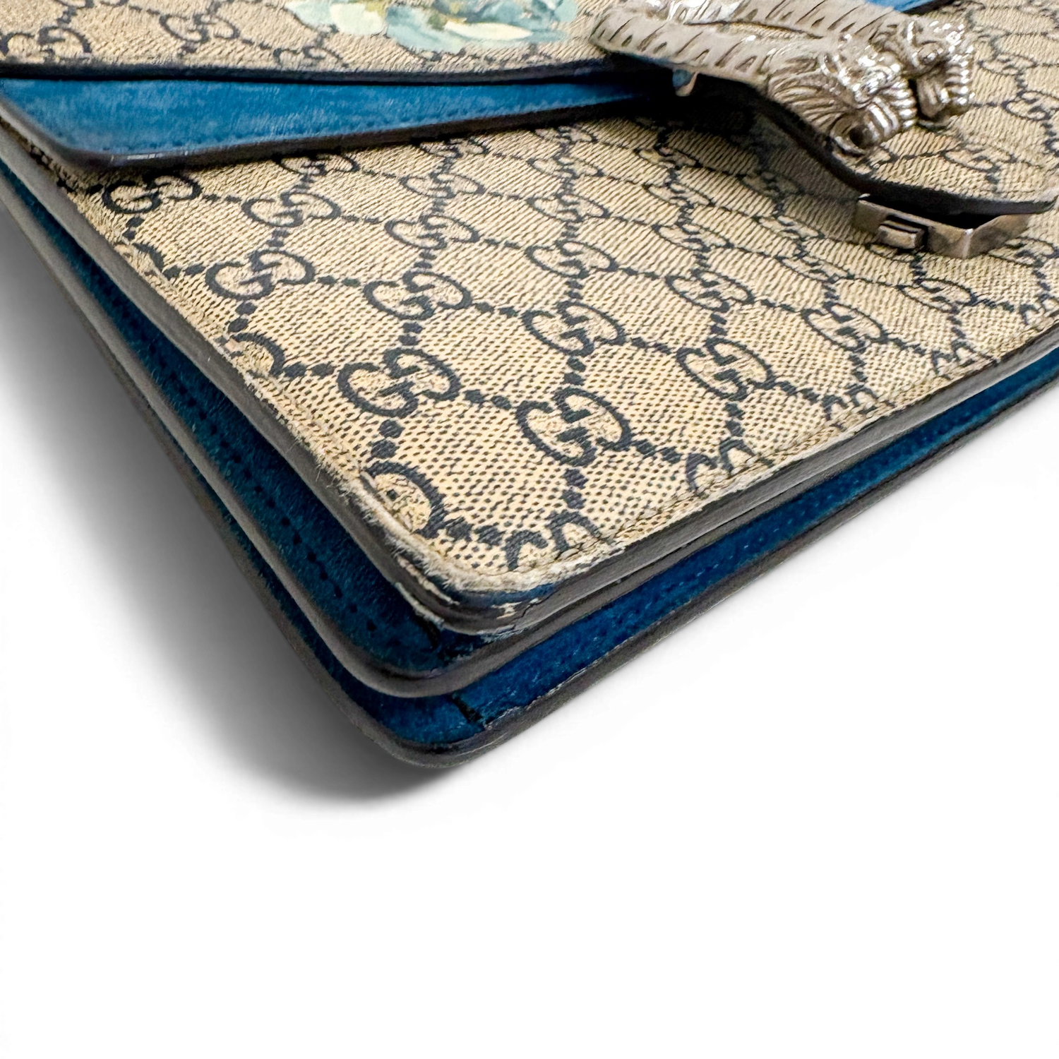 GG Supreme Dionysus Chain Shoulder Bag Blue Blooms