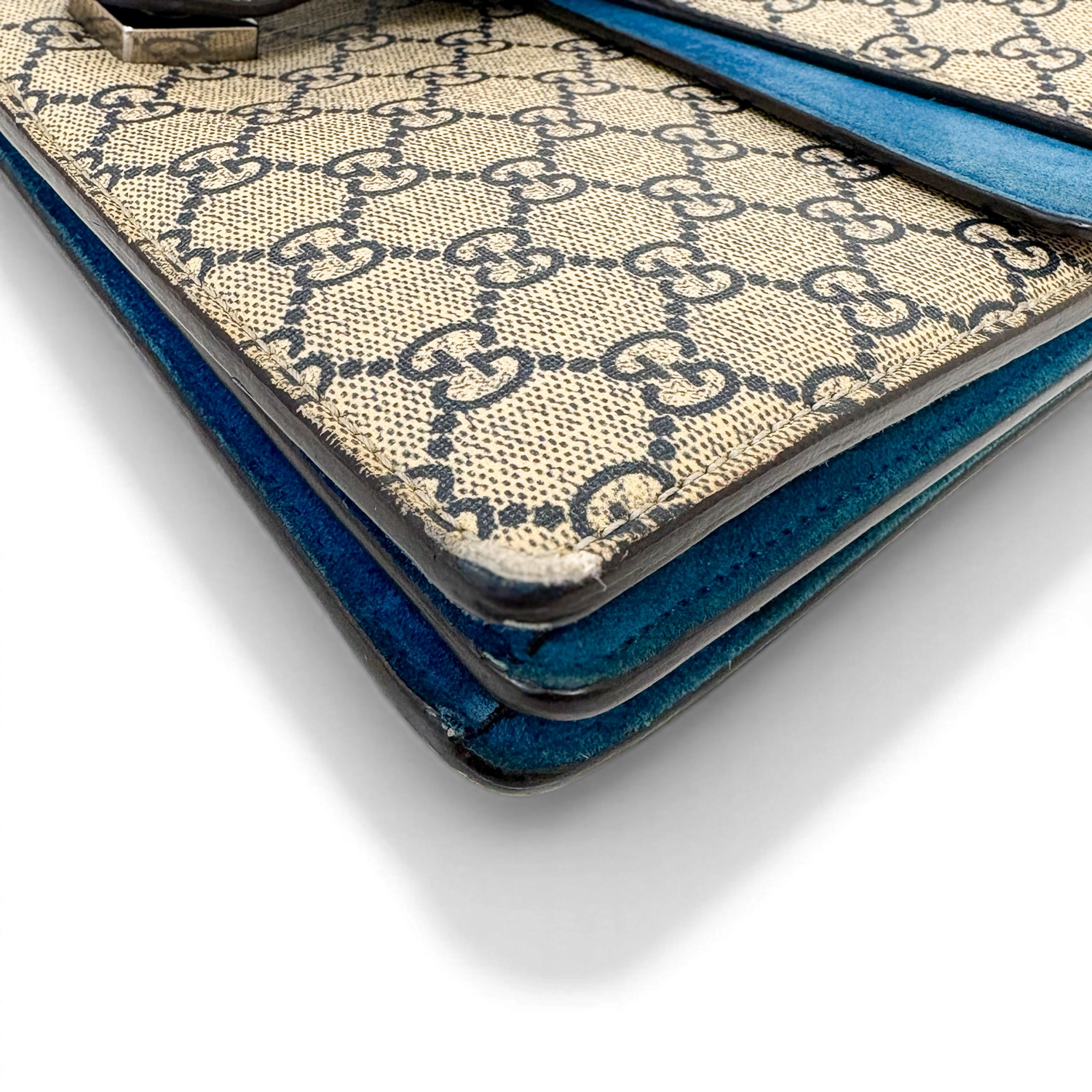 GG Supreme Dionysus Chain Shoulder Bag Blue Blooms