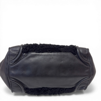 Leather Phantom Luggage Tote Bag Black