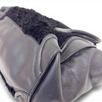 Leather Phantom Luggage Tote Bag Black