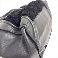 Leather Phantom Luggage Tote Bag Black