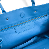 Classic City Leather Tote Bag Blue