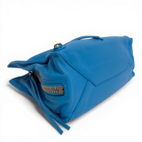 Classic City Leather Tote Bag Blue