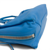 Classic City Leather Tote Bag Blue