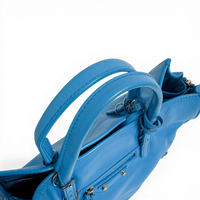 Classic City Leather Tote Bag Blue