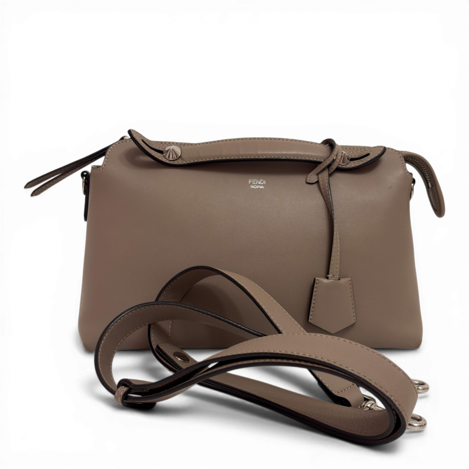Vitello Dolce Medium By The Way Boston Bag Tortora