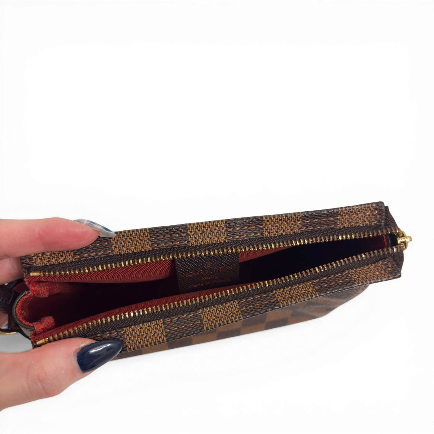 Damier Ebene Trousse Pochette Brown