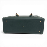 Calfskin Diana Bamboo Handle Tote Bag Green