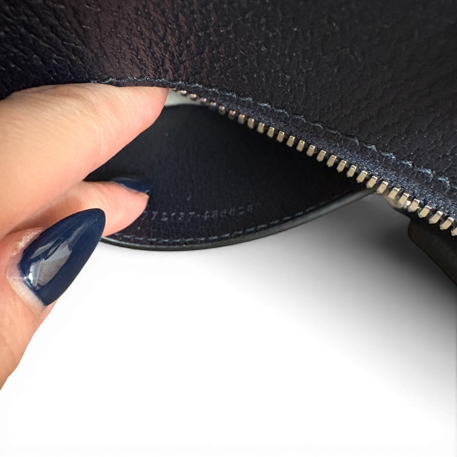 GG Supreme Monogram Small Ophidia Top Handle Shoulder Bag Beige Navy