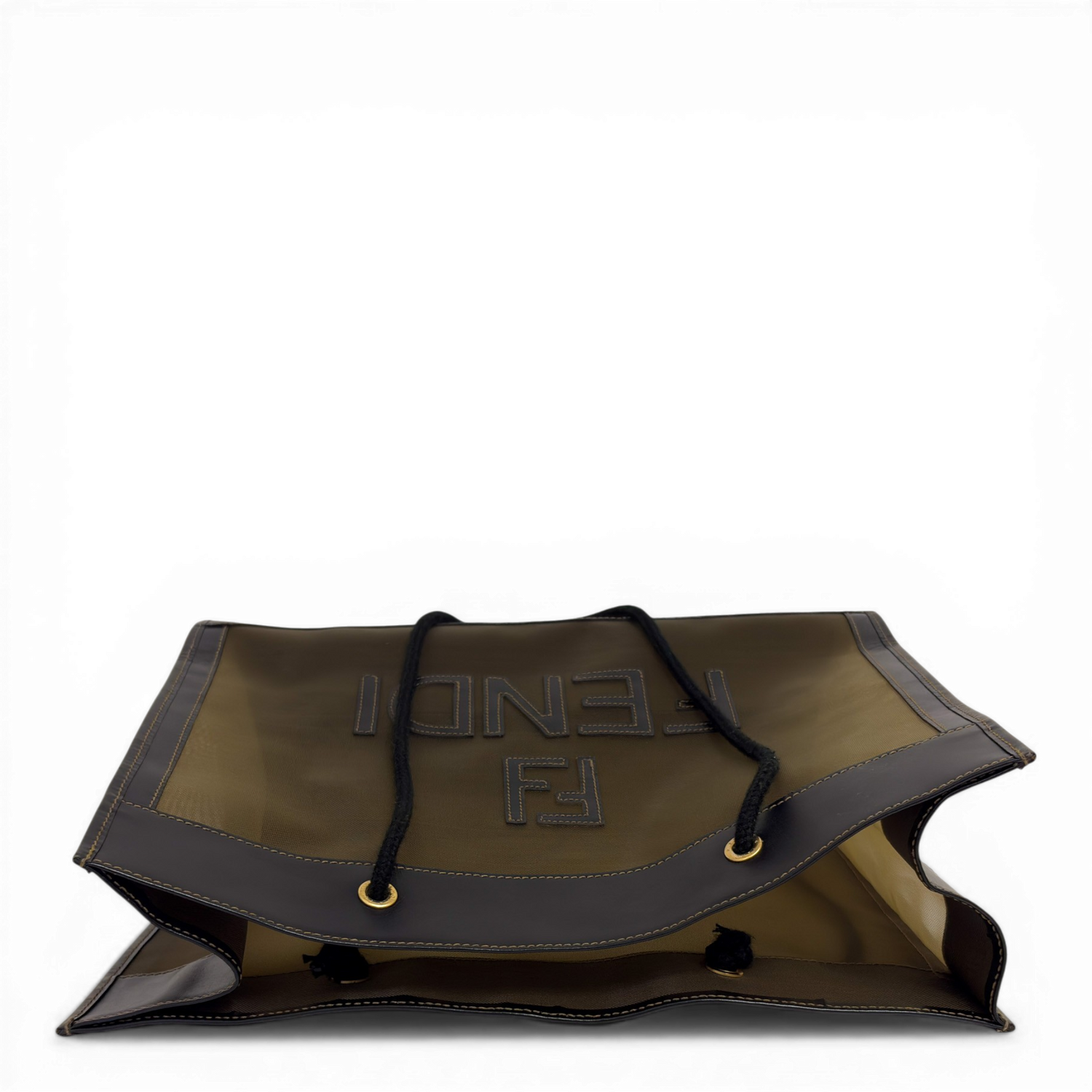 Mesh Tote Bag Black&Beiige