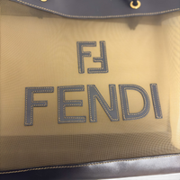 Mesh Tote Bag Black&Beiige