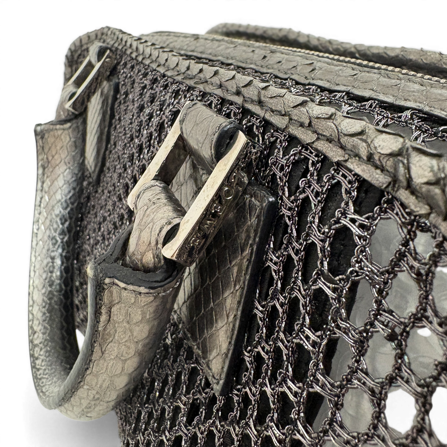 Mesh Tote Bag Silver