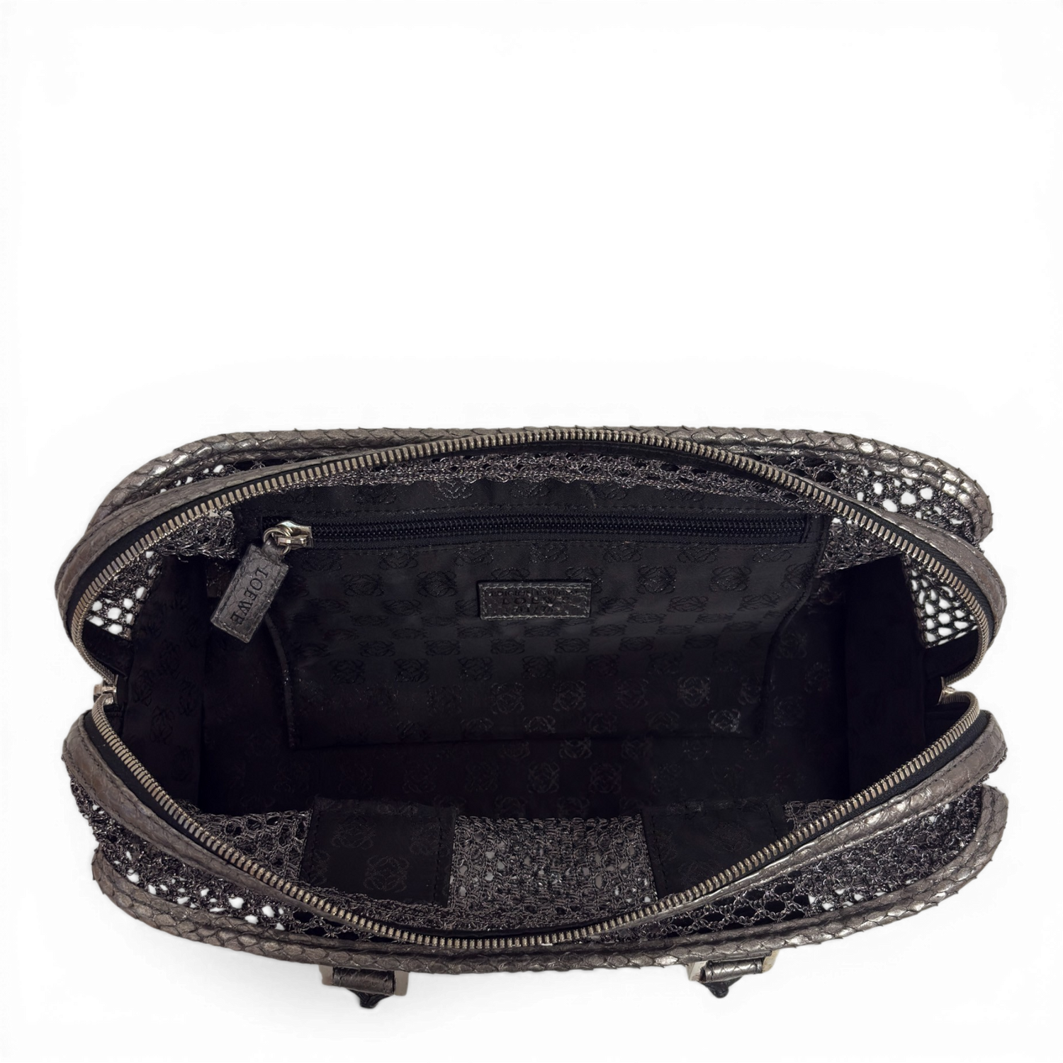 Mesh Tote Bag Silver