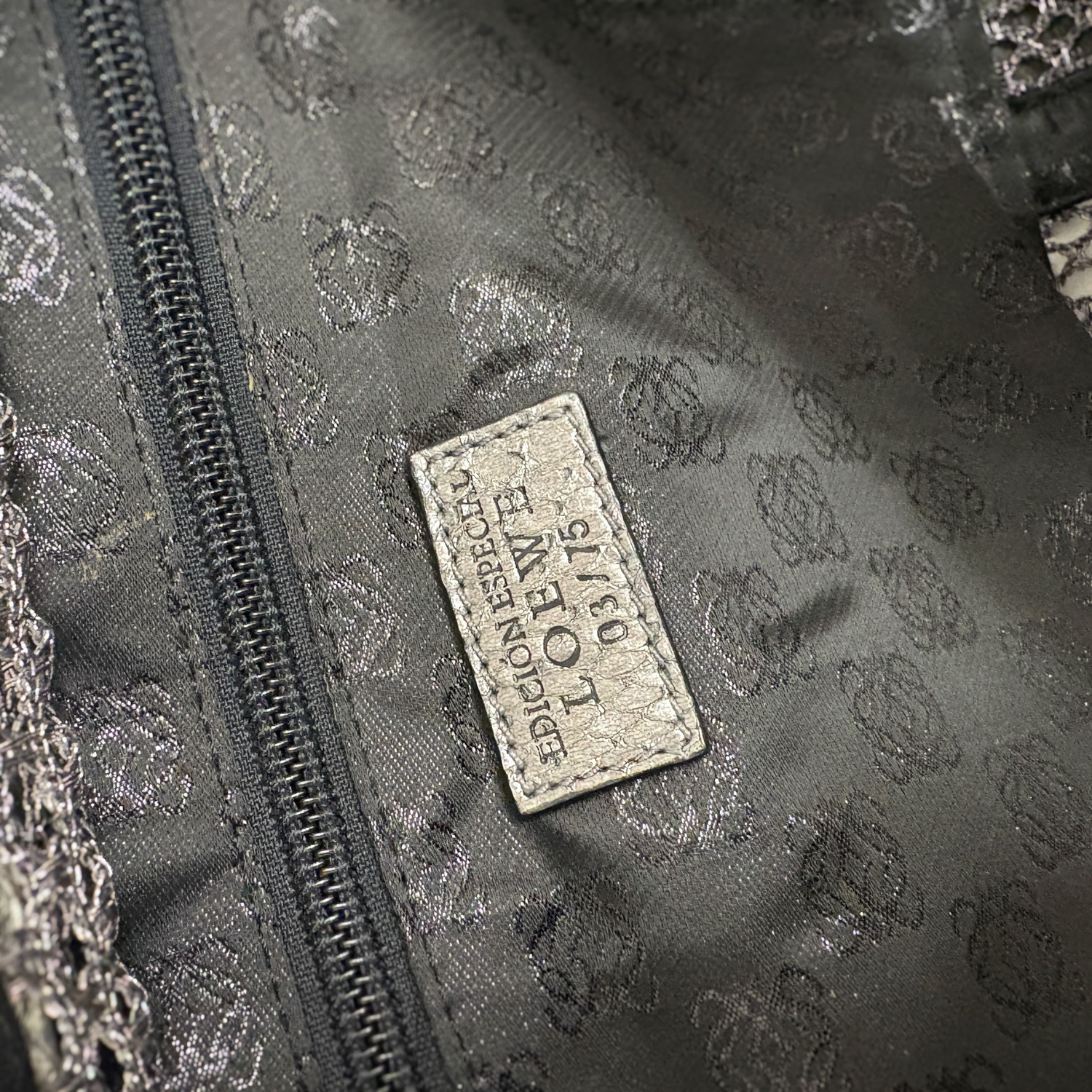 Mesh Tote Bag Silver