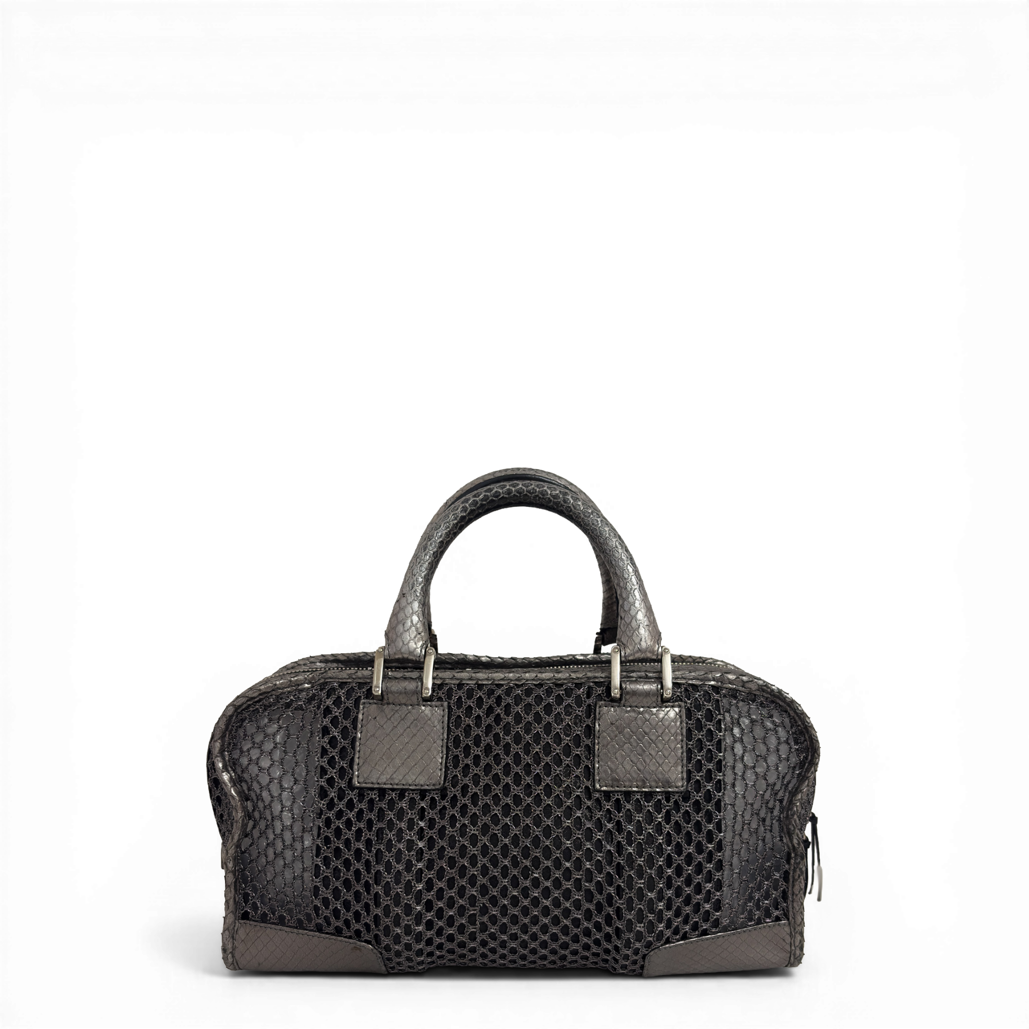 Mesh Tote Bag Silver