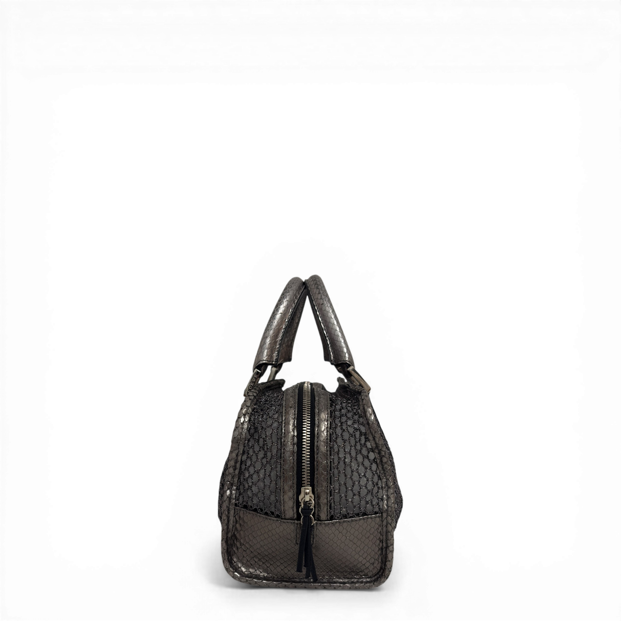 Mesh Tote Bag Silver
