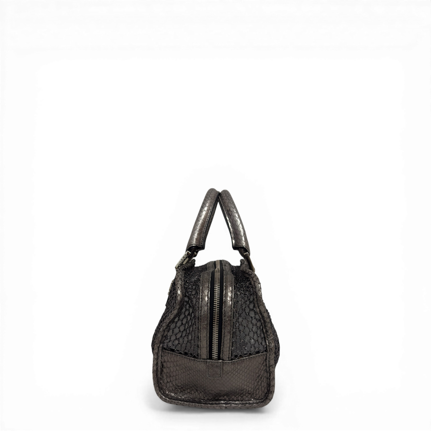 Mesh Tote Bag Silver