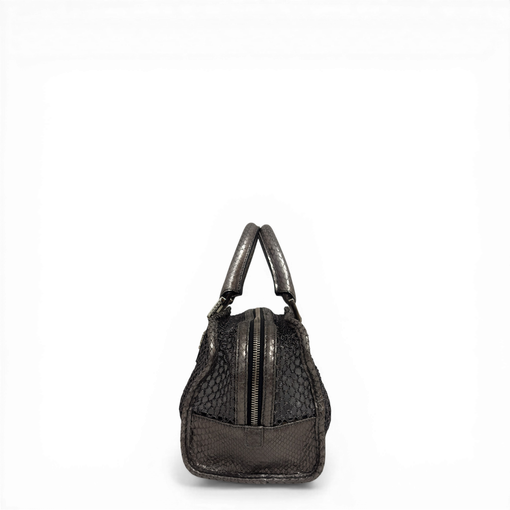 Mesh Tote Bag Silver