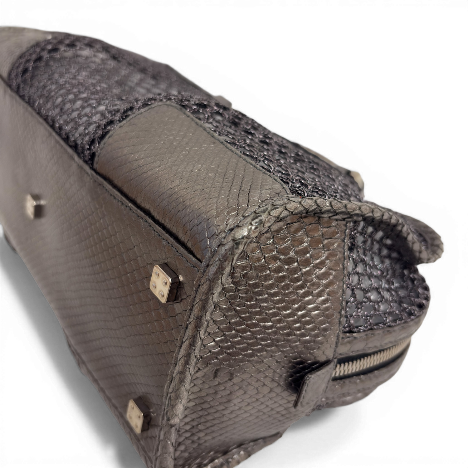 Mesh Tote Bag Silver