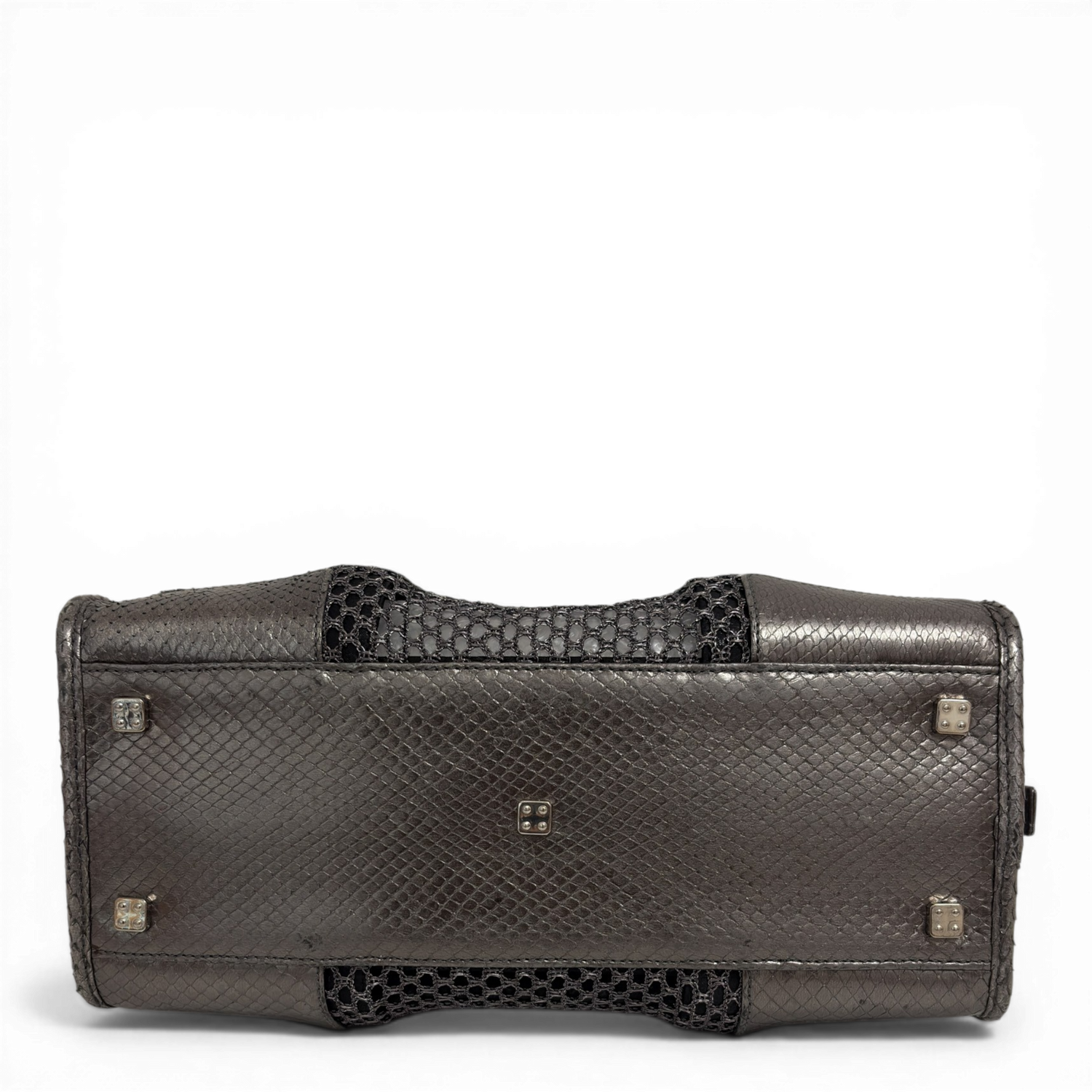 Mesh Tote Bag Silver