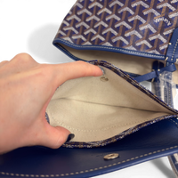 Goyardine Saint Louis PM Navy & Brown