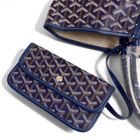Goyardine Saint Louis PM Navy & Brown
