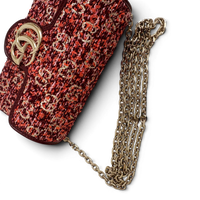 GG Marmont Mini tweed Shoulder Bag Multicolor