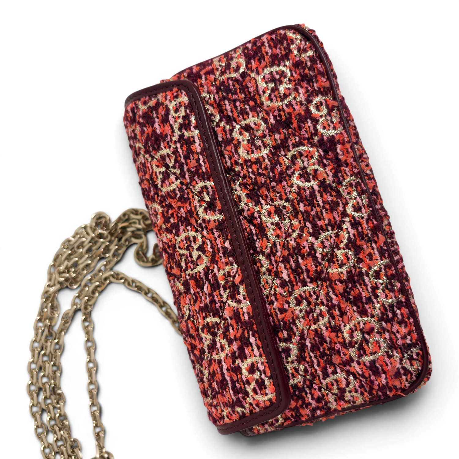 GG Marmont Mini tweed Shoulder Bag Multicolor