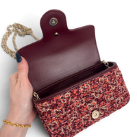 GG Marmont Mini tweed Shoulder Bag Multicolor