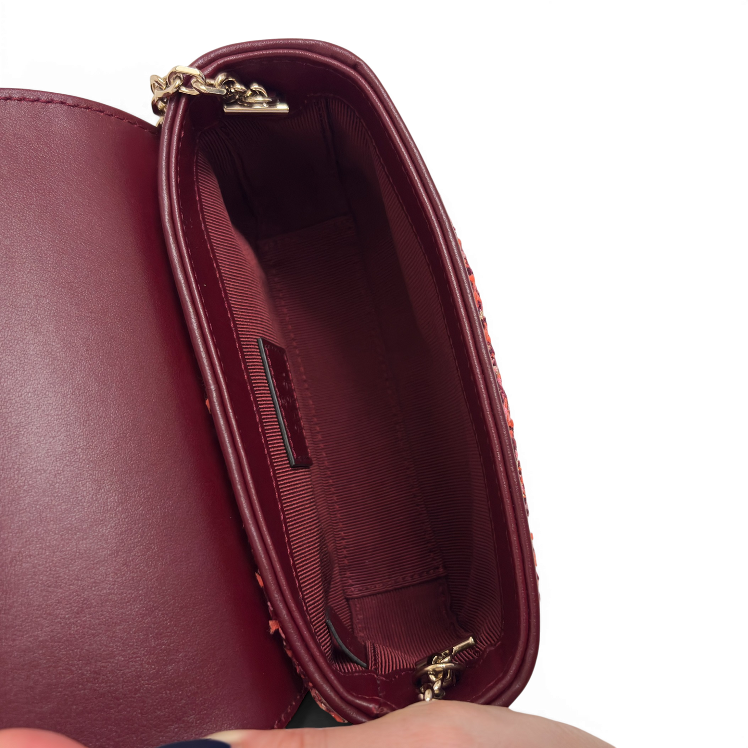 GG Marmont Mini tweed Shoulder Bag Multicolor