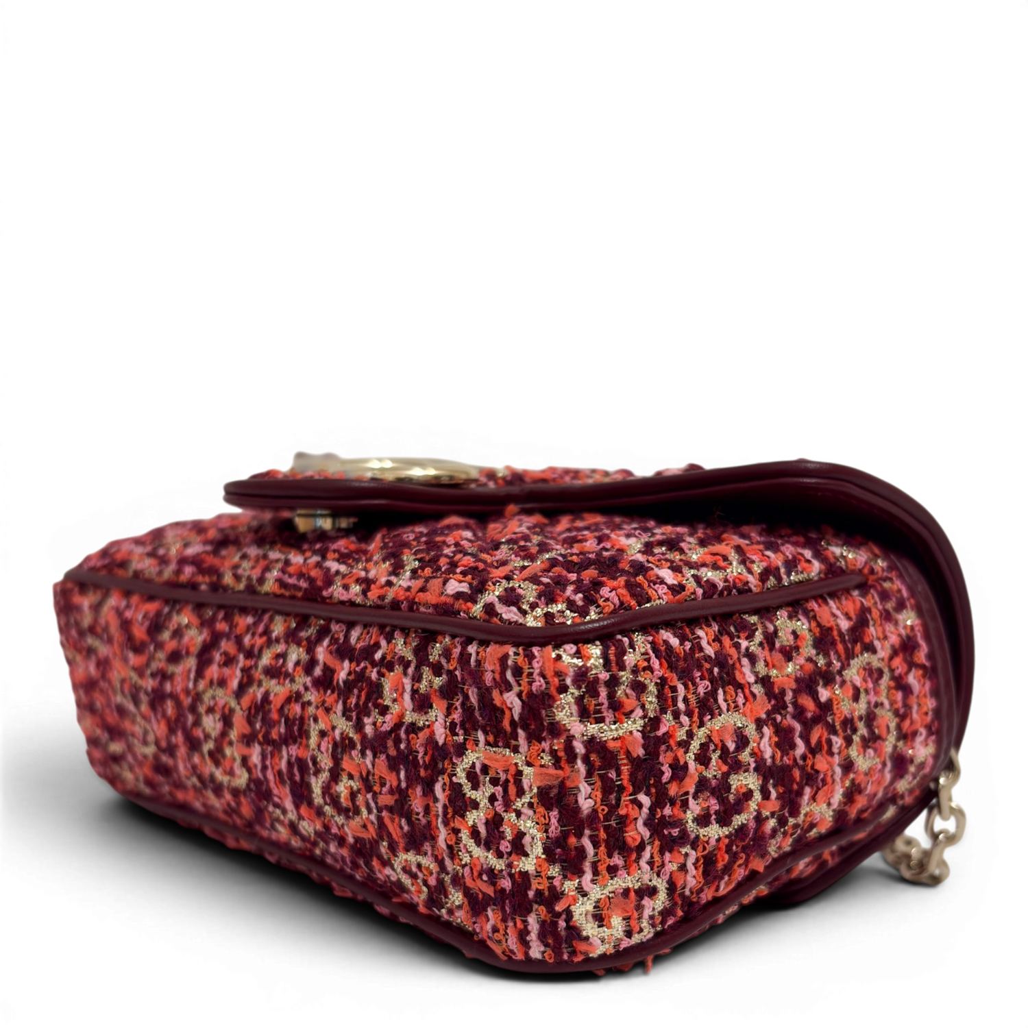 GG Marmont Mini tweed Shoulder Bag Multicolor