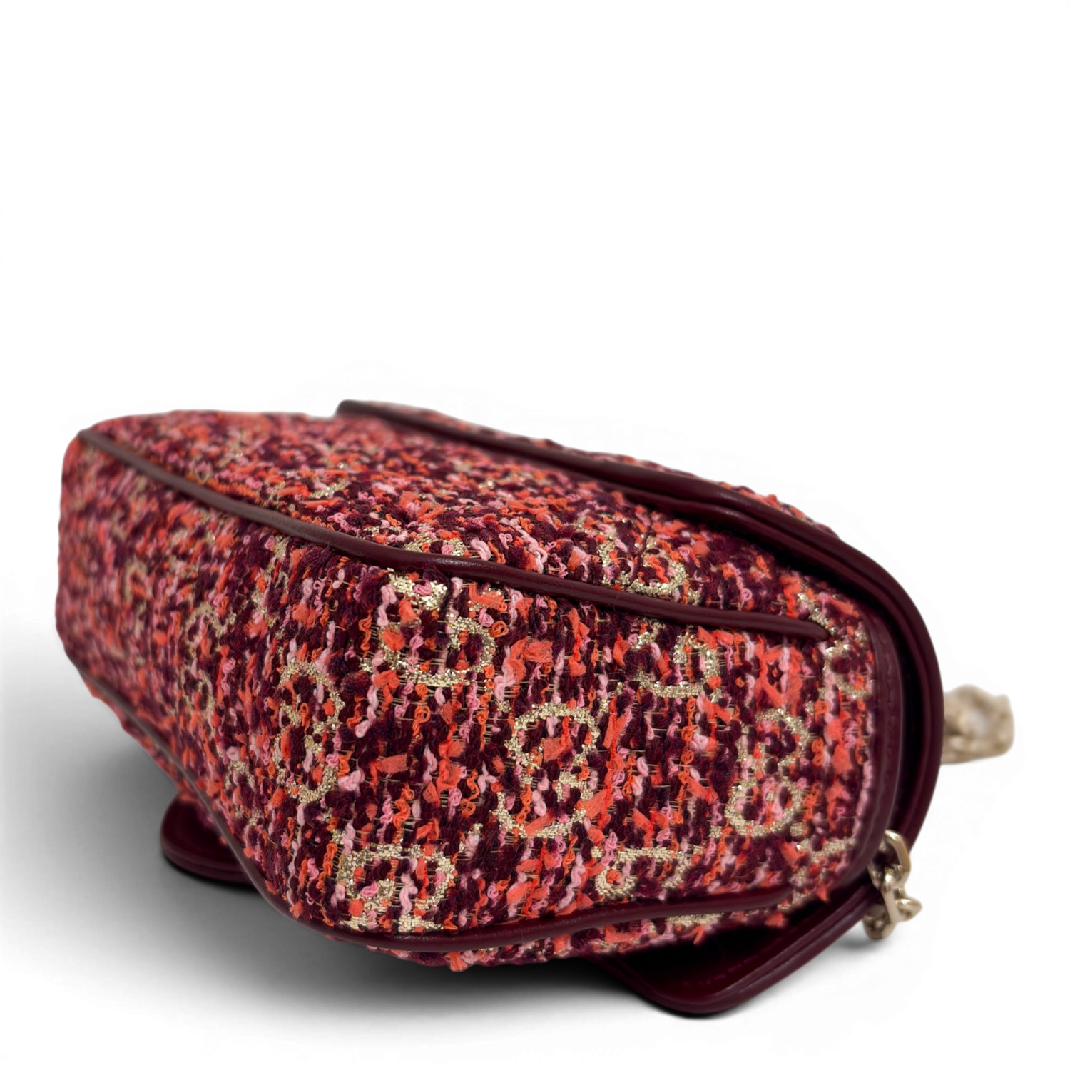 GG Marmont Mini tweed Shoulder Bag Multicolor