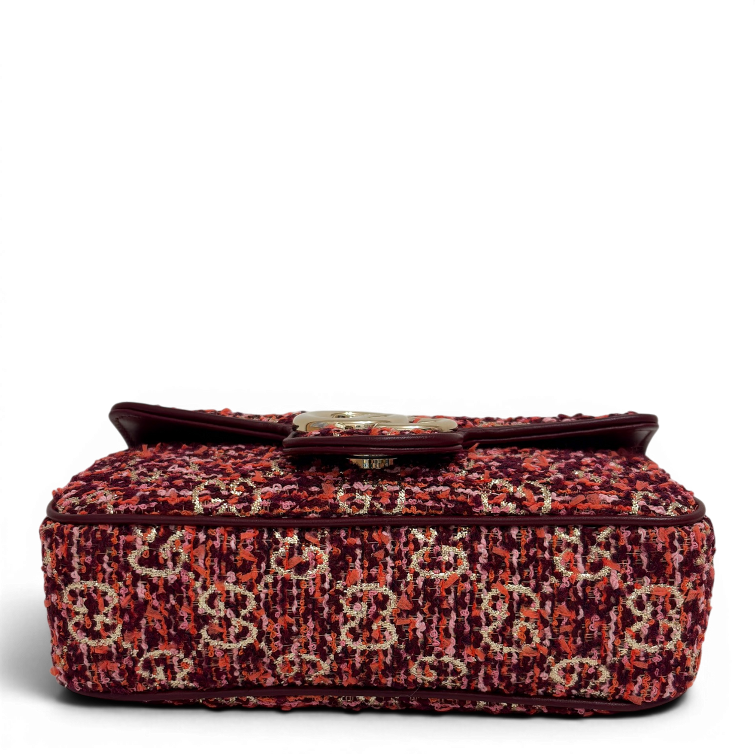 GG Marmont Mini tweed Shoulder Bag Multicolor