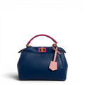 Peekaboo Leather handbag Navy