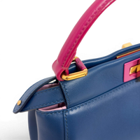 Peekaboo Leather handbag Navy