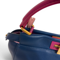 Peekaboo Leather handbag Navy