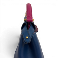 Peekaboo Leather handbag Navy
