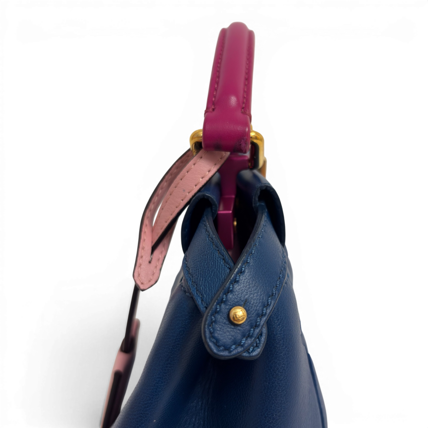 Peekaboo Leather handbag Navy