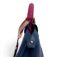 Peekaboo Leather handbag Navy